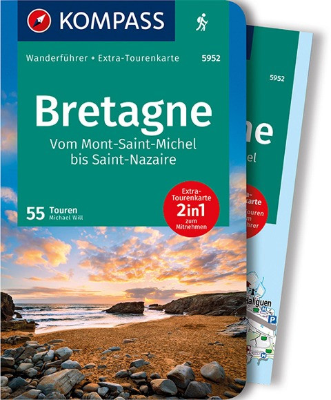 KOMPASS Wanderführer 5952 Bretagne, vom Mont-Saint-Michel bis Saint-Nazaire