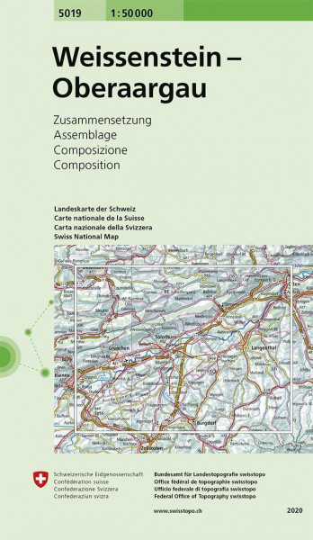 Swisstopo 1 : 50 000 Weissenstein Oberaargau