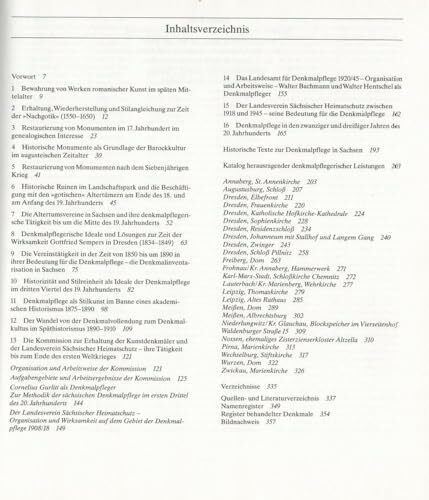 Geschichte der Denkmalpflege Sachsen. Von den Anfängen bis zum Neubeginn 1945