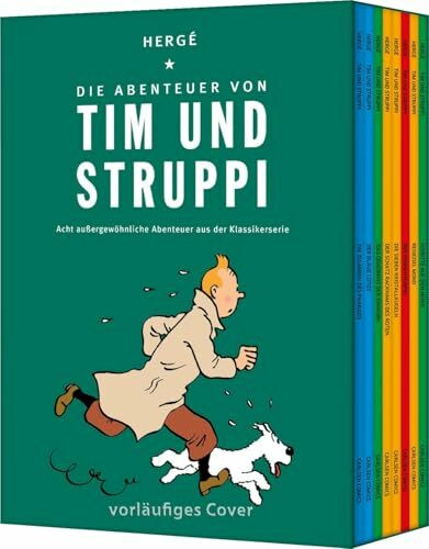 Tim und Struppi: Die Abenteuer von Tim und Struppi: Acht außergewöhnliche Abenteuer aus der Klassikerserie | Softcover-Schuber mit acht ausgewählten Alben