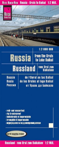 Reise Know-How Landkarte Russland - vom Ural zum Baikalsee 1 : 2 000 000