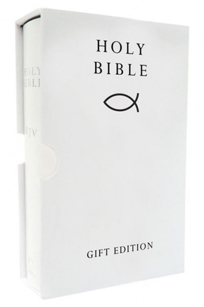 HOLY BIBLE: King James Version (KJV) White Pocket Gift Edition