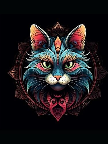 Coloringbook for Adults - Cats / Malbuch für Erwachsene - Katzen: Malbuch für Erwachsene mit 50 Katzenarten in Mandala-Stil