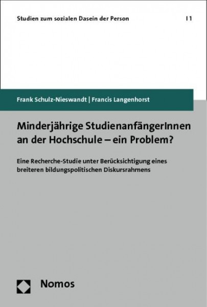 Minderjährige StudienanfängerInnen an der Hochschule - ein Problem?