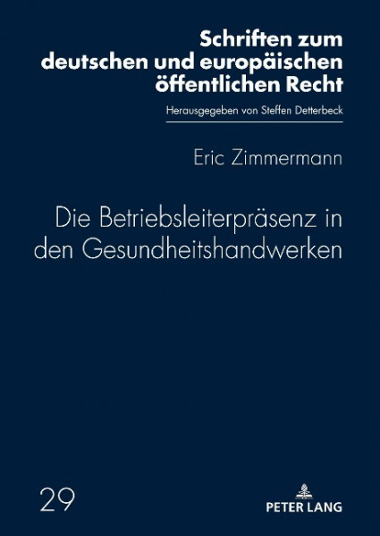 Die Betriebsleiterpräsenz in den Gesundheitshandwerken
