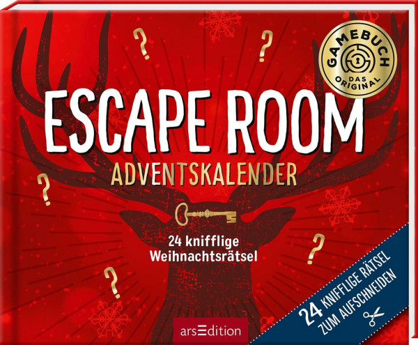 24 knifflige Weihnachtsrätsel. Escape Room Adventskalender: Rätselstory zum Aufschneiden | Ein Escape-Abenteuer zur Weihnachtszeit für die ganze Familie