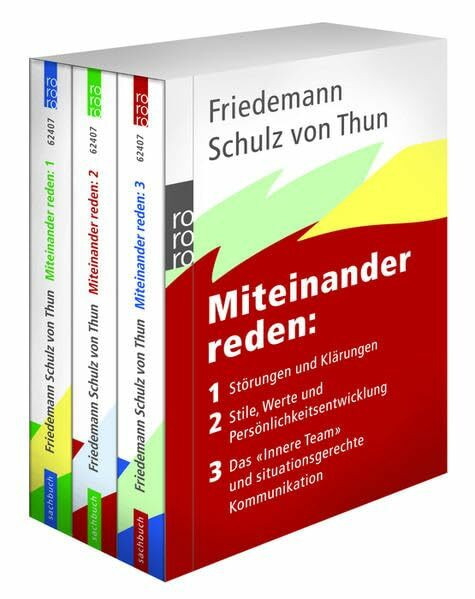 Miteinander reden, 1 Störungen und Klärungen, 2 Stile, Werte und Persönlichkeitsentwicklung, 3 Das innere Team und situationsgerechte Kommunikation