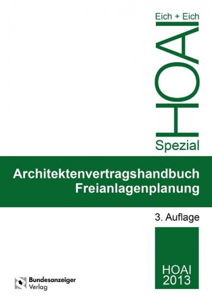 Architektenvertragshandbuch Freianlagenplanung