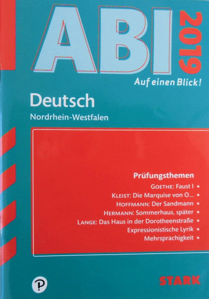 STARK Abi - auf einen Blick! Deutsch NRW 2019 (Skripte / Abi - Auf einen Blick!)