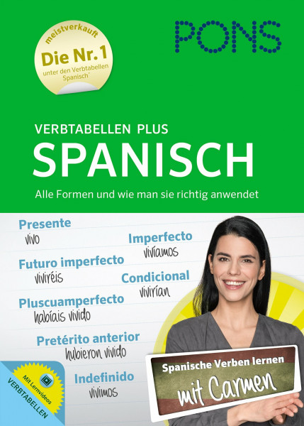 PONS Verbtabellen Plus Spanisch - Mit persönlichem Lehrer, Lernvideos und Online-Übungen: Verbtabellen mit Lernvideos und Online-Übungen