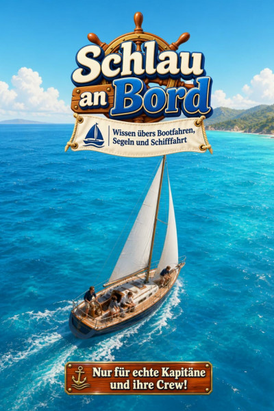 Schlau an Bord - Wissen übers Bootfahren, Segeln und Schifffahrt: Unnützes Wissen über Boote, Segelboote, Yachten, Navigation & Seefahrt | Geschenk für Segler, Skipper, Kapitäne & Wasserfans