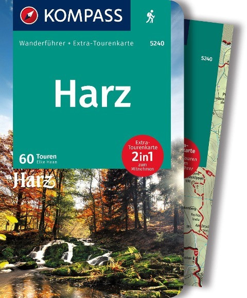 KOMPASS Wanderführer Harz, 60 Touren