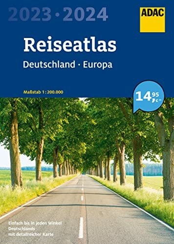 ADAC Reiseatlas 2023/2024 Deutschland 1:200.000, Europa 1:4,5 Mio. (ADAC Atlanten)