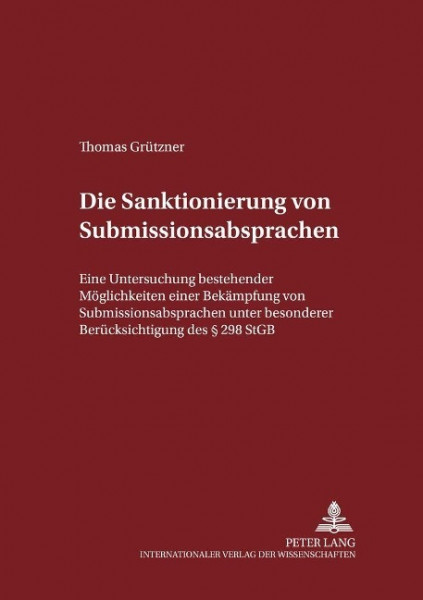 Die Sanktionierung von Submissionsabsprachen