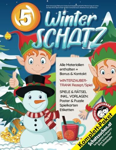 Winter Schnitzeljagd / Weihnachts-Schatzsuche Kindergeburtstag Winter für Mädchen/Junge ab 5 Jahren: Das Indoor-Winter Spiel für Kinder mit ... mixen, alle Materialien. (Bravo Schatzsuche)