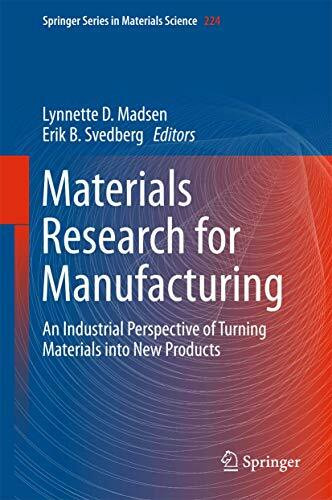 Materials Research for Manufacturing: An Industrial Perspective of Turning Materials into New Products (Springer Series in Materials Science, 224, Band 224)