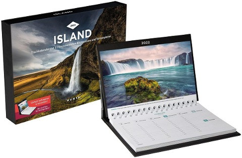 Island Tischkalender 2022