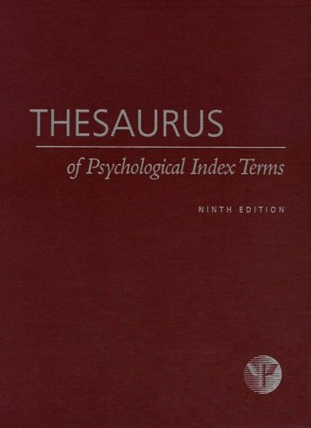 Thesaurus of Psychological Index Terms