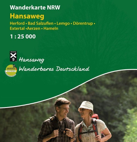 Wanderkarte NRW: Hansaweg 1 : 25000