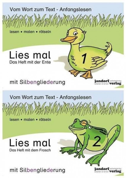 Lies mal - Hefte 1 und 2 (Paket) mit Silbengliederung