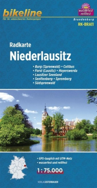 Bikeline Radkarte Deutschland Niederlausitz 1 : 75 000