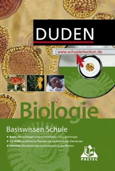 Duden Basiswissen Schule, m. CD-ROM, Biologie: Das Standardwerk für Schüler
