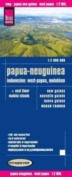 Reise Know-How Landkarte Papua-Neuguinea, Indonesien: West-Papua, Molukken (1:2.000.000)