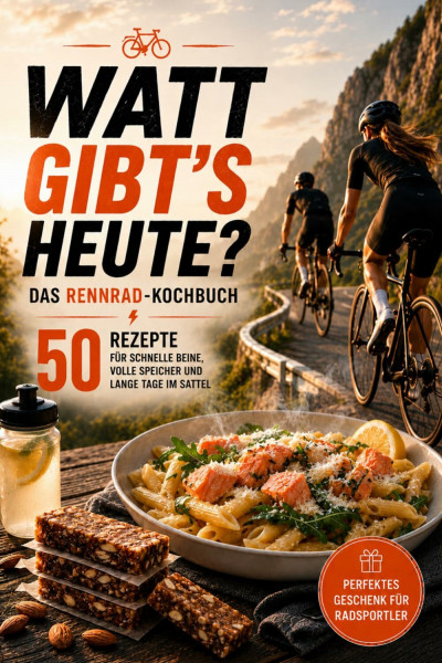 Watt gibt's heute? – Das Rennrad-Kochbuch: 50 Rezepte für schnelle Beine, optimale Regeneration und maximale Leistung im Sattel | Das perfekte Geschenk für Rennradfahrer und Radsport-Fans