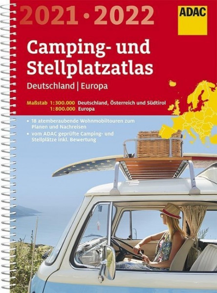 ADAC Camping- und Stellplatzatlas Deutschland/Europa 2021/2022