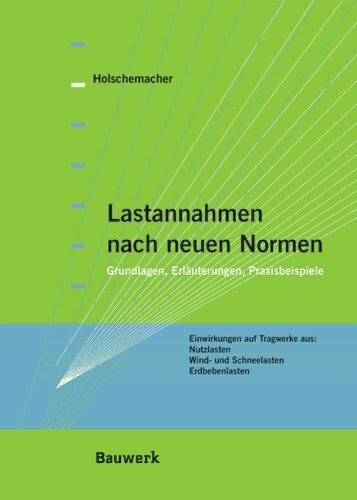 Lastannahmen nach neuen Normen: Grundlagen, Erläuterungen, Praxisbeispiele. Einwirkungen auf Tragwerke aus: Nutzlasten, Windlasten, Schneelasten, Erdbebenlasten