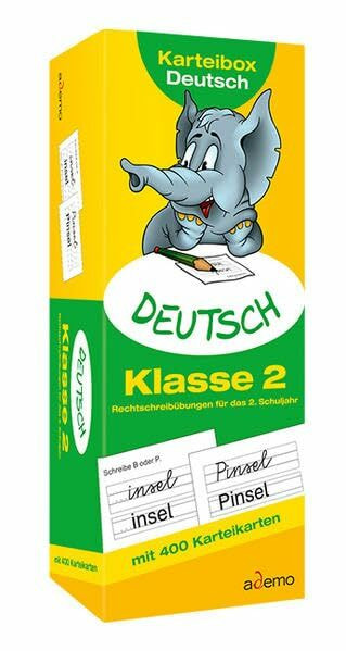 Karteibox Deutsch, Klasse 2