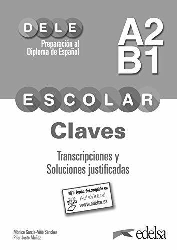 DELE escolar A2-B1. Lösungsschlüssel zum Übungsbuch neu
