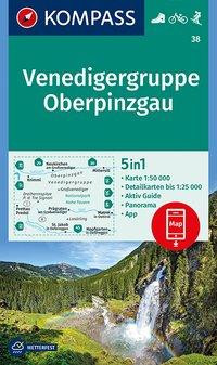 KOMPASS Wanderkarte 38 Venedigergruppe; Oberpinzgau 1:50.000