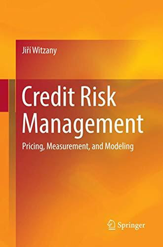 Credit Risk Management: Pricing, Measurement, and Modeling