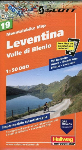 Mountainbike Map 19 Leventina / Valle di Blenio 1 : 50 000