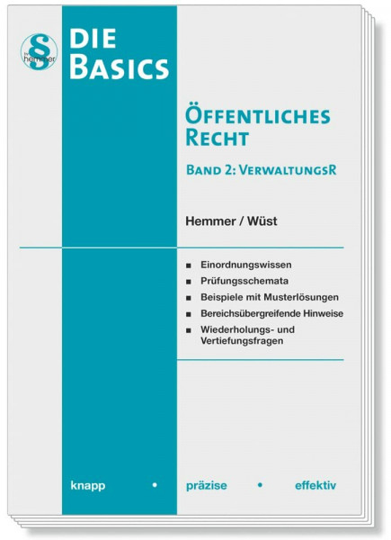 11120 - Skript Basics - Öffentliches Recht II - Verwaltungsrecht: knapp - präzise - effektiv (Skripten - Öffentliches Recht)