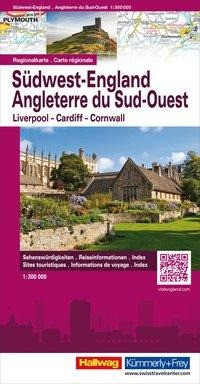 Südwest-England Regionalkarte 1 : 300 000