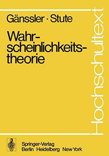 Wahrscheinlichkeitstheorie (Hochschultext)