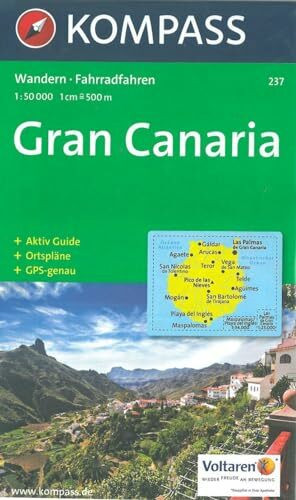 Kompass-Karten, Innsbruck Kompass Karten, Gran Canaria, Wanderkarte Mit Aktiv Guide, Ortsplänen Und Radwegen. Gps Genau....