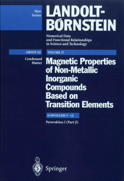 Perovskites I (Part b): Condensed Matter III