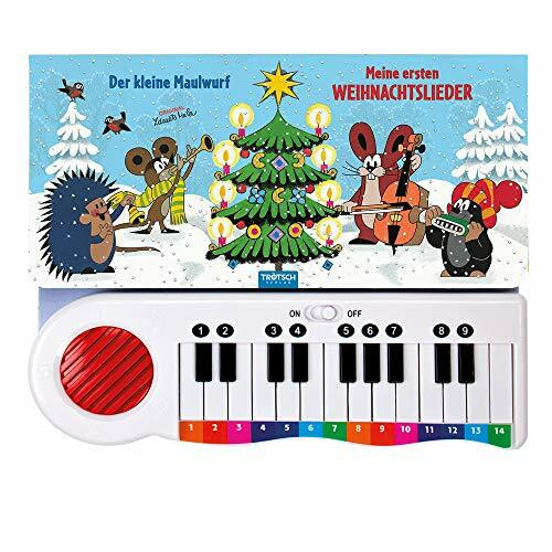 "Der kleine Maulwurf" - Meine ersten Weihnachtslieder: mit kleinem Mini-Keyboard: Beschäftigungsbuch Soundbuch Liederbuch (Weihnachten)