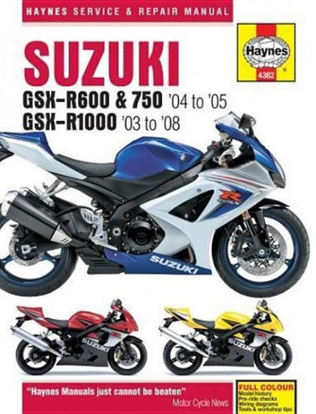 Suzuki Gsx-R600, 750 & 1000, '03-'06