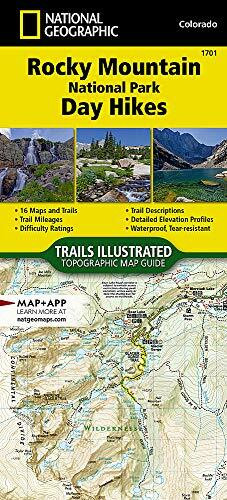 Rocky Mountain National Park Day Hikes 1:50 000
