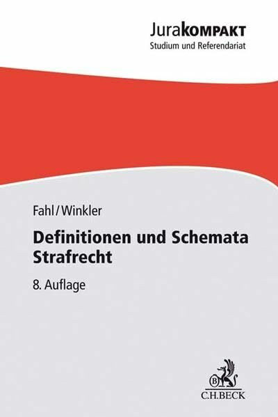 Definitionen und Schemata Strafrecht (Jura kompakt)
