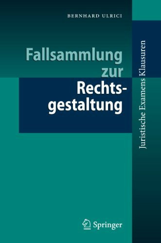 Fallsammlung zur Rechtsgestaltung (Juristische ExamensKlausuren)