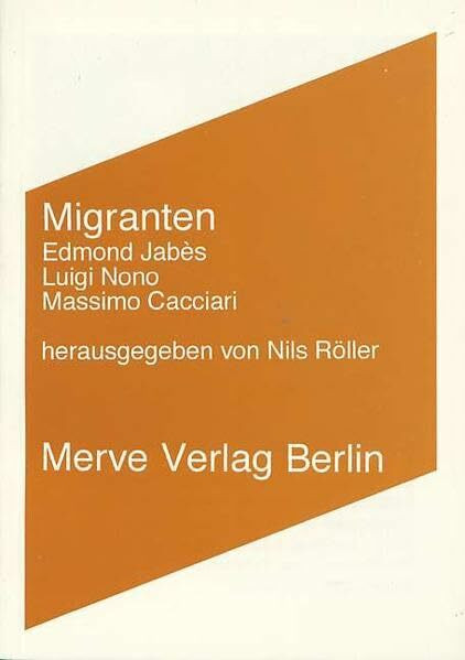 Migranten (Internationaler Merve Diskurs: Perspektiven der Technokultur)