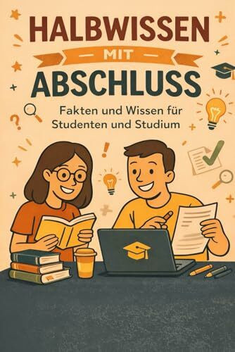 Halbwissen mit Abschluss - Fakten und Wissen für Studenten und Studium: Ein humorvolles Wissensbuch über Studium, Studenten und Universitäten - Geschenk für Studenten und Universtität sowie Studium