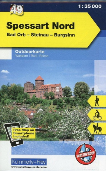 KuF Deutschland Outdoorkarte 49 Spessart Nord 1 : 35 000