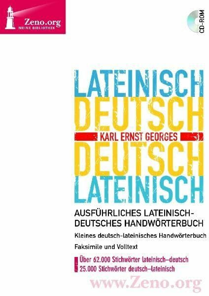 Zeno.org 009 Latein-Deutsch / Deutsch-Latein (PC+MAC)