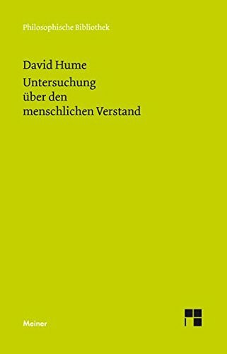 Eine Untersuchung über den menschlichen Verstand (Philosophische Bibliothek)